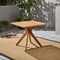 GDFStudio Stanford Outdoor Square Acacia Wood Dining Table with X Base